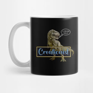 Coram Deo Creationist T-Rex Dinosaur Mug